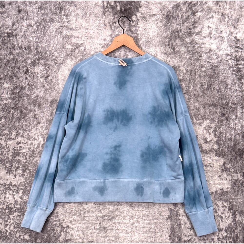 Faherty Sweatshirt Large Womens High Tide Tie Dye Pima Cotton Reversible - Picture 8 of 10